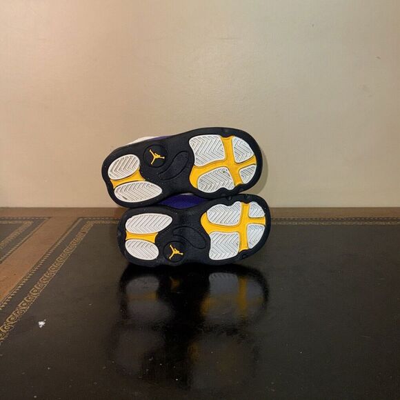 Nike Air Jordan 13 Retro Lakers Purple 414581-105 Td Toddler Size 6C - Picture 5 of 5